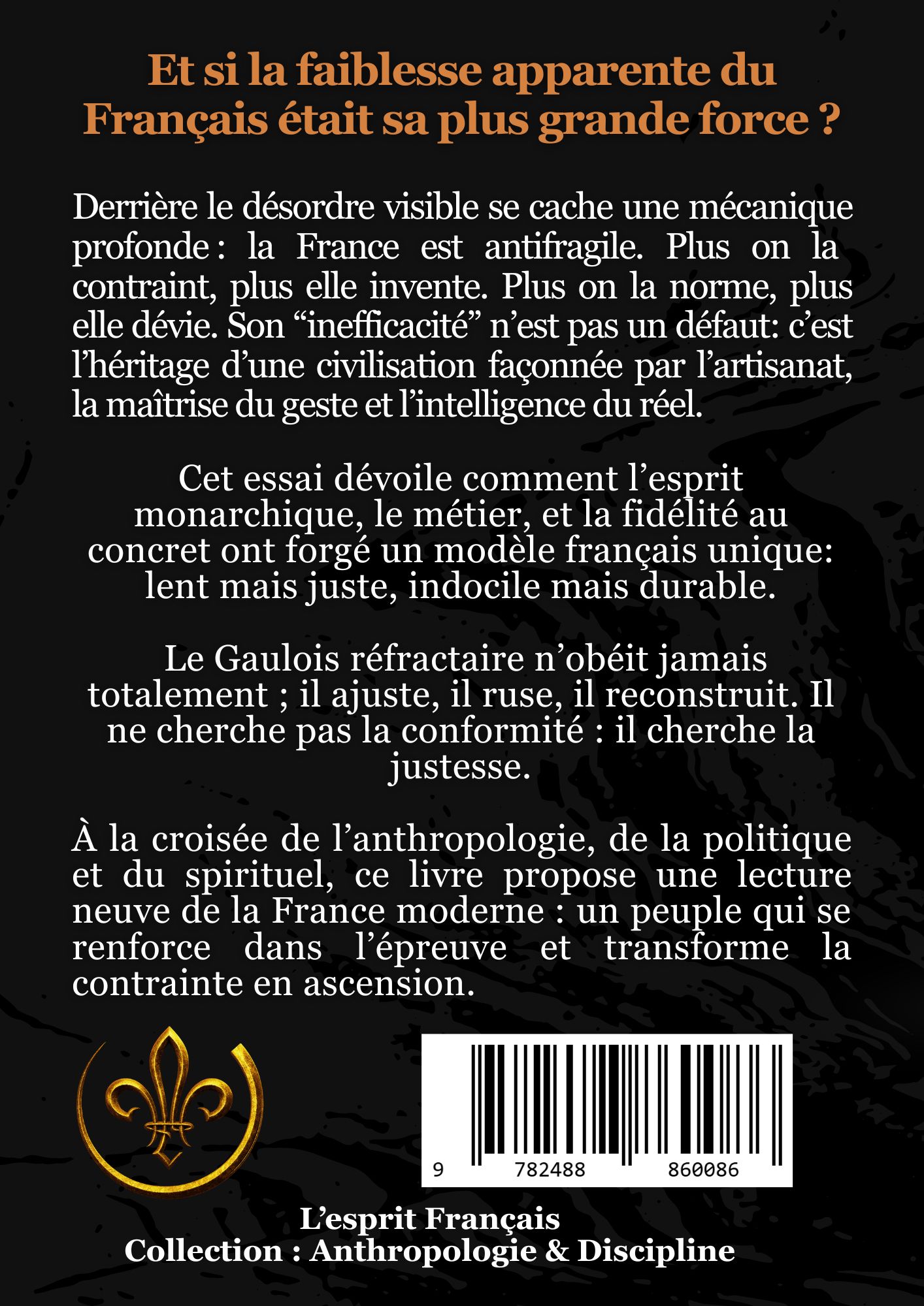 Quatrième de couverture du livre Gaulois Réfractaire avec résumé