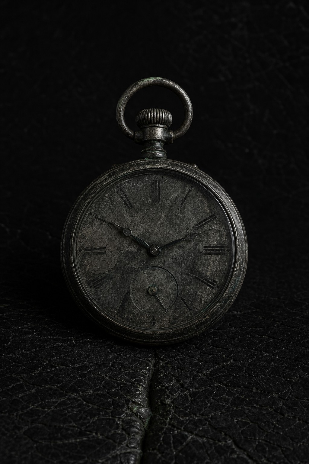 Montre à gousset ancienne sur fond noir, L’Esprit Français, collection Culture & Archétypes