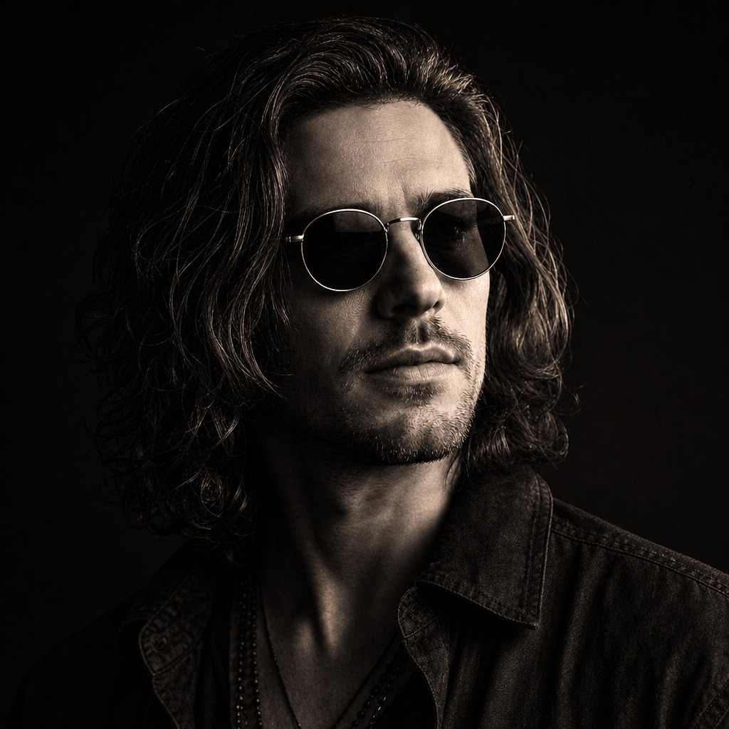 Portrait noir et blanc de Gabriel Varenne, essayiste en métaphysique politique et auteur à L’Esprit Français.